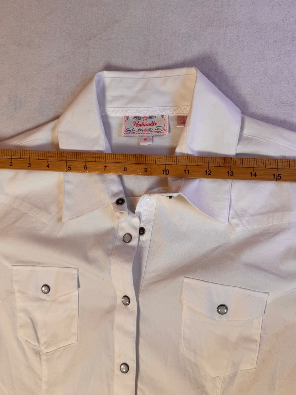 Western Cowgirl Rodeo Prairie Panhandle Women's Cotton Shirt Pearl Snaps XL - Picture 8 of 13